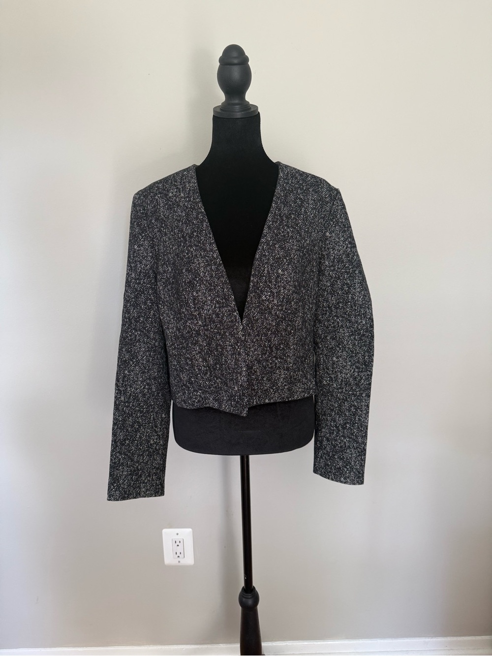 Hugo Boss Cropped Open-Front Blazer
